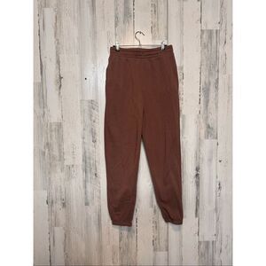 Forever 21 Brown Fleece-Lined Jogger Sweatpants Medium | Cozy Casual Lounge Pant